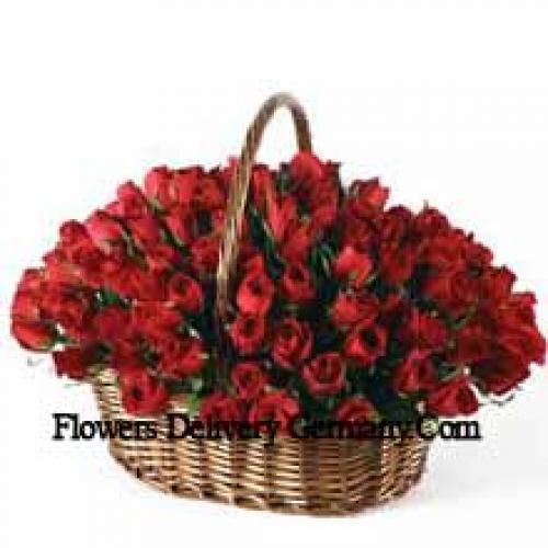 Dreamy 101 Red Roses Basket