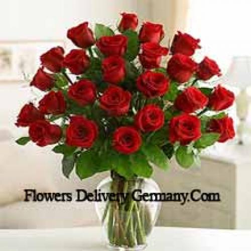 Charming Twenty Five Red Roses