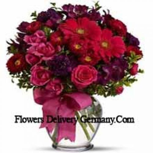 37 Roses and Gerberas with Assorted Flowers