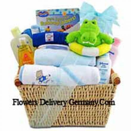 New Born Baby Boy Basket