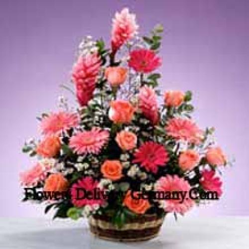 Assorted Stems Flower Basket