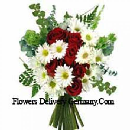 Romantische Assortiment Bloemen en Rozen